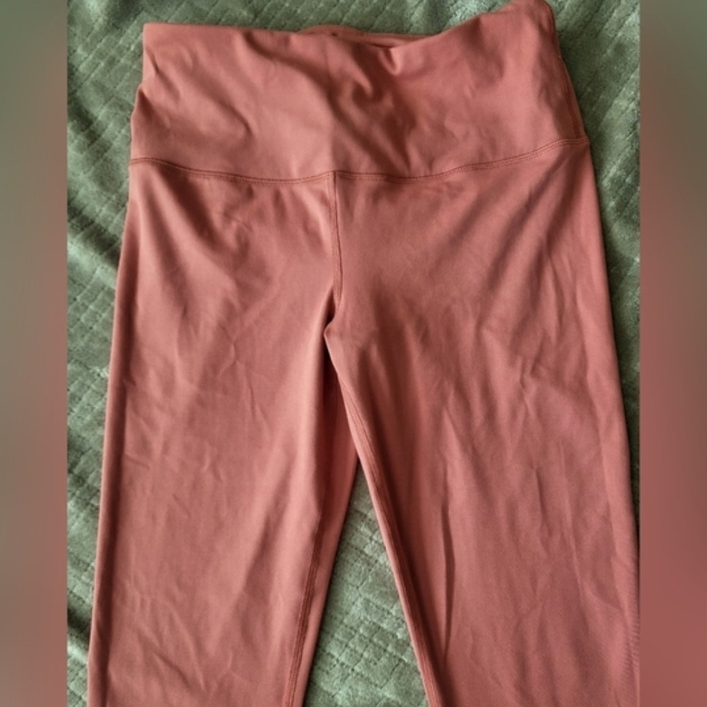 Yogalicious Dusty Rose High-Waist Leggings Athletic Run Sports Super Soft Size L - Picture 5 of 6